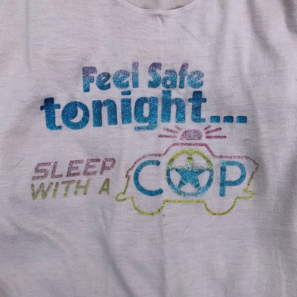 Vintage cop tee single stitch 50/50 S - Picture 2 of 4